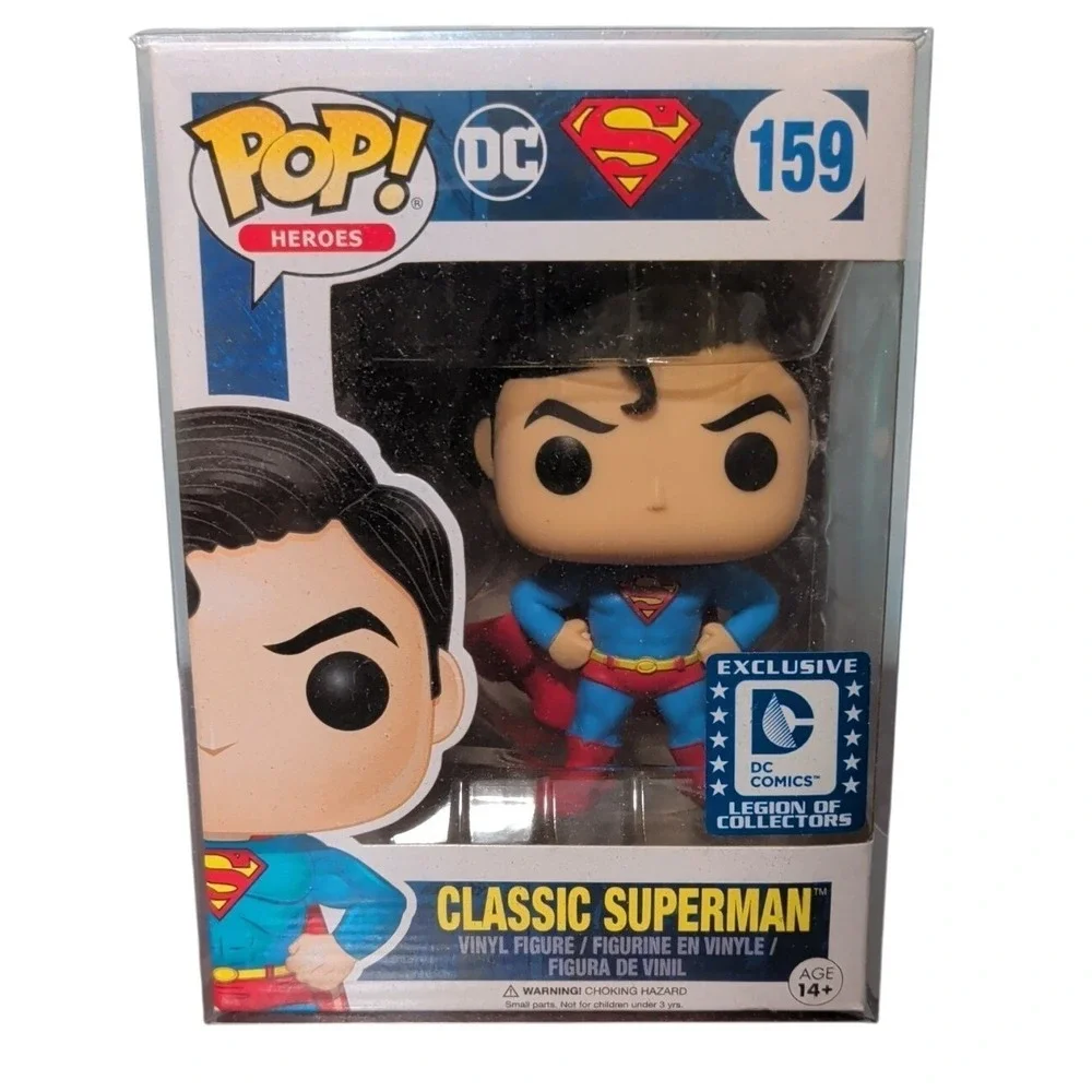 Funko Pop Classic Superman 159 Exclusive DC Comics Legion Of Collectors Figure